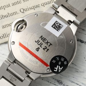 Cartier Ballon Bleu Ladies WSBB0067 28mm SS AF 1:1 Best Edition White Dial Bezel on SS Bracelet Ronda Quartz - Super Clone Watch | 1:1 Best Version