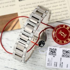 Cartier Ballon Bleu Ladies WSBB0067 28mm SS AF 1:1 Best Edition White Dial Bezel on SS Bracelet Ronda Quartz - Super Clone Watch | 1:1 Best Version