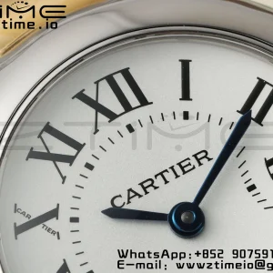 Cartier Ballon Bleu Ladies W2BB0010 28mm SS/YG AF 1:1 Best Edition Λευκό καντράν Bezel σε SS/YG βραχιόλι Ronda χαλαζία - Super Clone Watch | 1:1 Best Version