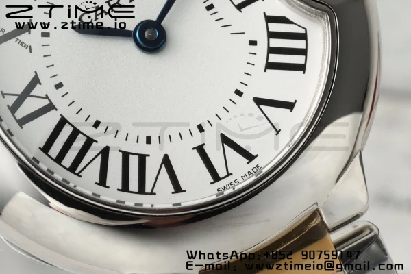Cartier Ballon Bleu Ladies W2BB0010 28mm SS/YG AF 1:1 Best Edition Λευκό καντράν Bezel σε SS/YG βραχιόλι Ronda χαλαζία - Super Clone Watch | 1:1 Best Version