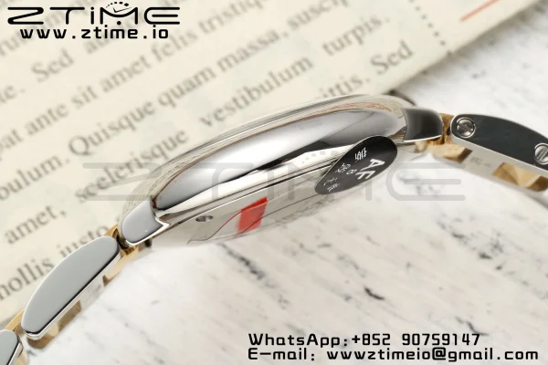 Cartier Ballon Bleu Ladies W2BB0010 28mm SS/YG AF 1:1 Best Edition Λευκό καντράν Bezel σε SS/YG βραχιόλι Ronda χαλαζία - Super Clone Watch | 1:1 Best Version