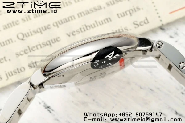 Cartier Ballon Bleu Ladies W4BB0029 28mm SS AF 1:1 Best Edition Λευκά διαμάντια Dial Bezel σε SS βραχιόλι Ronda χαλαζία - Super Clone ρολόι | 1:1 Best έκδοση