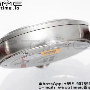 Cartier Pasha 30mm SS AF 1:1 Best Edition Quadrante bianco testurizzato su cinturino in pelle rossa profonda Jaq Quartz - Orologio super clone | 1:1 Best Version