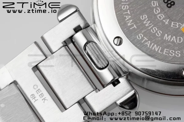 Cartier Pasha 30mm SS AF 1:1 Best Edition White Textured Dial on SS Bracelet Jaq Quartz - Super Clone Watch | 1:1 Best Version