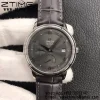 OMEGA De Ville Prestige Real PR SS ZF 1:1 Best Edition Gray Dial on Gray Leather Strap MIYOTA 9015 - Super Clone Watch | 1:1 Best Version