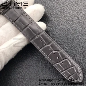 OMEGA De Ville Prestige Real PR SS ZF 1:1 Best Edition Gray Dial on Gray Leather Strap MIYOTA 9015 - Super Clone Watch | 1:1 Best Version
