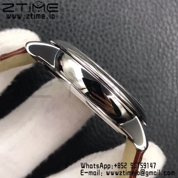 OMEGA De Ville Prestige Real PR SS ZF 1:1 Best Edition White Dial RG Markers on Brown Leather Strap MIYOTA 9015 - Super Clone Watch | 1:1 Best Version
