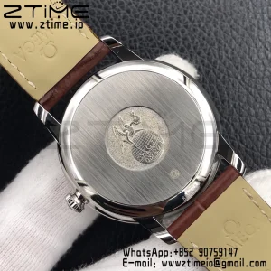 OMEGA De Ville Prestige Real PR SS ZF 1:1 Best Edition White Dial RG Markers on Brown Leather Strap MIYOTA 9015 - Super Clone Watch | 1:1 Best Version