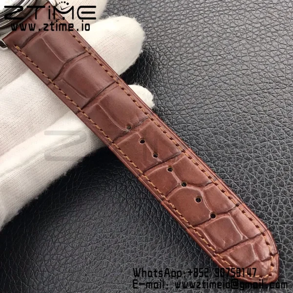 OMEGA De Ville Prestige Real PR SS ZF 1:1 Best Edition White Dial RG Markers on Brown Leather Strap MIYOTA 9015 - Super Clone Watch | 1:1 Best Version
