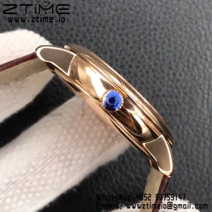 OMEGA De Ville Prestige Real PR RG ZF 1:1 Best Edition Λευκό καντράν σε καφέ δερμάτινο λουράκι MIYOTA 9015 - Super Clone Watch | 1:1 Best Version