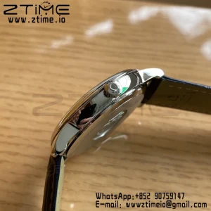 OMEGA De Ville Prestige 39.5mm SS A+F 1:1 Best Edition White Dial Blue Markers on Blue Leather Strap A2500 - Super Clone Watch | 1:1 Best Version