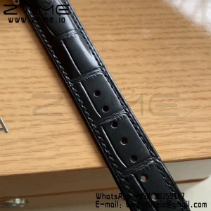 OMEGA De Ville Prestige 39.5mm SS A+F 1:1 Best Edition Blue Dial Silver Markers on Black Leather Strap A2500 - Super Clone Watch | 1:1 Best Version