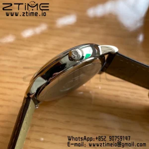 OMEGA De Ville Prestige 39.5mm YG/SS A+F 1:1 Best Edition White Dial YG Markers on Brown Leather Strap A2500 - Super Clone Watch | 1:1 Best Version