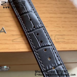 OMEGA De Ville Prestige 39.5mm SS A+F 1:1 Best Edition Black Dial Sliver Markers on Black Leather Strap A2500 - Super Clone Watch | 1:1 Best Version