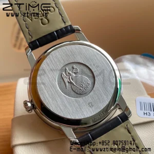 OMEGA De Ville Prestige 39.5mm SS A+F 1:1 Best Edition Black Dial Sliver Markers on Black Leather Strap A2500 - Super Clone Watch | 1:1 Best Version