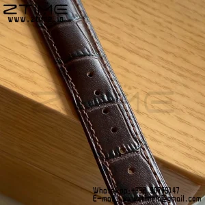 OMEGA De Ville Prestige 39.5mm RG A+F 1:1 Best Edition Μπλε καντράν με δείκτες RG σε καφέ δερμάτινο λουράκι A2500 - Super Clone Watch | 1:1 Best Version
