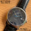 OMEGA De Ville Prestige Orbis 424.13.40.20.03.003 39.5mm SS A+F 1:1 Best Edition Blue Dial Silver Markers on Blue Leather Strap A2500 - Super Clone Watch | 1:1 Best Version