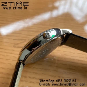 OMEGA De Ville Prestige Orbis 424.13.40.20.03.003 39.5mm SS A+F 1:1 Best Edition Μπλε καντράν Ασημί δείκτες σε μπλε δερμάτινο λουράκι A2500 - Super Clone Watch | 1:1 Best Version