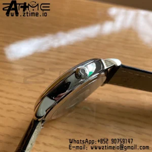 OMEGA De Ville Prestige 39.5mm SS A+F 1:1 Best Edition Black Diamond-shaped Dial Silver Markers on Black Leather Strap A2500 - Super Clone Watch | 1:1 Best Version