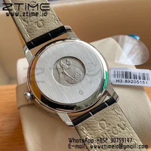 OMEGA De Ville Prestige 39.5mm SS A+F 1:1 Best Edition Μπλε κοκκώδες καντράν με δείκτες YG σε μαύρο δερμάτινο λουράκι A2500 - Super Clone Watch | 1:1 Best Version