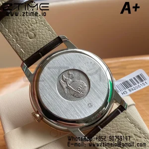 OMEGA De Ville Prestige 39.5mm SS A+F 1:1 Best Edition White Granular Dial Silver Markers on Black Leather Strap A2500 - Super Clone Watch | 1:1 Best Version