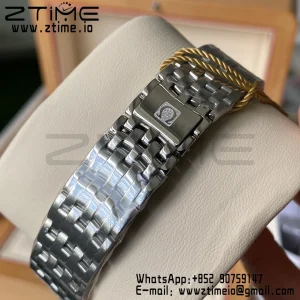 OMEGA De Ville Prestige 39.5mm SS A+F 1:1 Best Edition Blue Diamond-shaped Dial Silver Markers on Stainless Steel Strap A2500 - Super Clone Watch | 1:1 Best Version