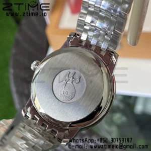 OMEGA De Ville Prestige 39.5mm SS A+F 1:1 Best Edition Black Granular Dial Silver Markers on Stainless Steel Strap A2500 - Super Clone Watch | 1:1 Best Version