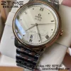 OMEGA De Ville Prestige 39.5mm RG/SS A+F 1:1 Best Edition Yellow Granular Dial RG Markers on Stainless Steel Strap A2500 - Super Clone Watch | 1:1 Best Version