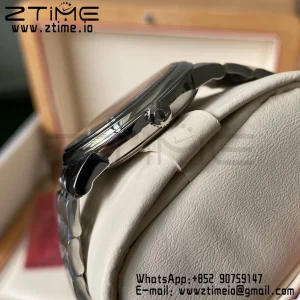 OMEGA De Ville Prestige 39.5mm SS A+F 1:1 Best Edition White Granular Dial Silver Markers on Stainless Steel Strap A2500 - Super Clone Watch | 1:1 Best Version