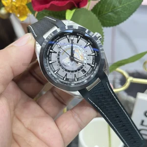 OMEGA Aqua Terra GMT Worldtimer 43mm Titanium VSF 1:1 Best Edition on Rubber Strap  A8938 Super Clone - Super Clone Watch | 1:1 Best Version