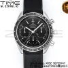 OMEGA Speedmaster Racing Master SS HKF Best Edition Sort urskive på sort gummirem A7750 - Super Clone Watch | 1:1 Best Version