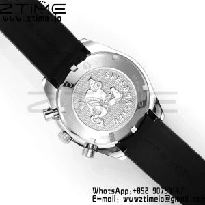 OMEGA Speedmaster Racing Master SS HKF Best Edition Μαύρο καντράν σε μαύρο λουράκι από καουτσούκ A7750 - Super Clone Watch | 1:1 Best Version