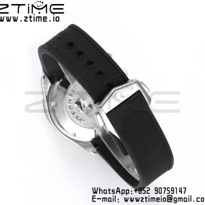 OMEGA Speedmaster Racing Master SS HKF Best Edition Μαύρο καντράν σε μαύρο λουράκι από καουτσούκ A7750 - Super Clone Watch | 1:1 Best Version
