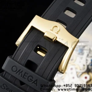 オメガ スピードマスター ムーンウォッチ ムーンシャインゴールド YG RMF ベストエディション YGダイアル ブラックラバーストラップ 手巻きクロノ - スーパークローンウォッチ｜1:1 ベストバージョン
