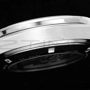 OMEGA Speedmaster Moonwatch in Moonshine SS RMF Best Edition White Dial on Black Leather Strap Manual Chrono - Super Clone Watch | 1:1 Best Version