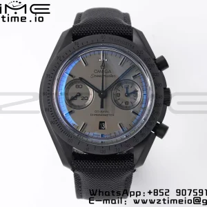 OMEGA Speedmaster “Dark Side of The Moon” Real Ceramic OMF 1:1 Best Edition Black Black on Nylon Strap A9300 - Super Clone Watch | 1:1 Best Version