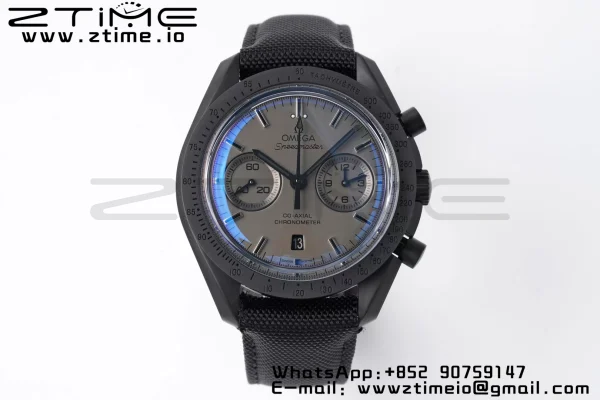 OMEGA Speedmaster “Dark Side of The Moon” Real Ceramic OMF 1:1 Best Edition Black Black on Nylon Strap A9300 - Super Clone Watch | 1:1 Best Version