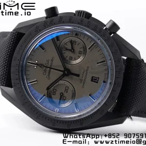 OMEGA Speedmaster “Dark Side of The Moon” Real Ceramic OMF 1:1 Best Edition Black Black on Nylon Strap A9300 - Super Clone Watch | 1:1 Best Version