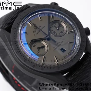 OMEGA Speedmaster “Dark Side of The Moon” Real Ceramic OMF 1:1 Best Edition Black Black on Nylon Strap A9300 - Super Clone Watch | 1:1 Best Version