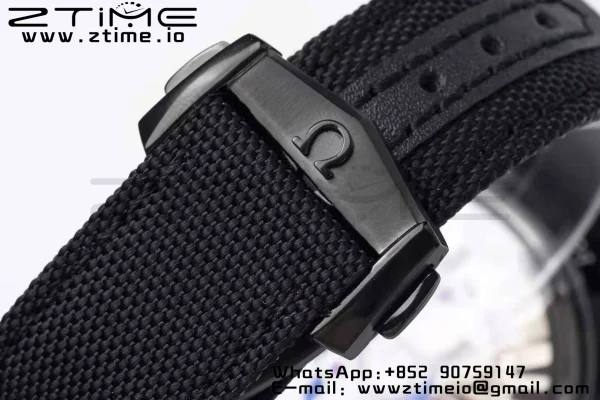 OMEGA Speedmaster “Dark Side of The Moon” Real Ceramic OMF 1:1 Best Edition Black Black on Nylon Strap A9300 - Super Clone Watch | 1:1 Best Version