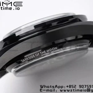 OMEGA Speedmaster “Dark Side of The Moon” Real Ceramic OMF 1:1 Best Edition on Black leather Strap A9300 - Super Clone Watch | 1:1 Best Version