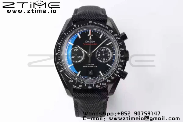 OMEGA Speedmaster “Dark Side of The Moon” Real Ceramic OMF 1:1 Best Edition on Nylon Strap A9300 - Super Clone Watch | 1:1 Best Version