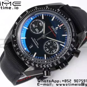OMEGA Speedmaster “Dark Side of The Moon” Real Ceramic OMF 1:1 Best Edition on Nylon Strap A9300 - Super Clone Watch | 1:1 Best Version