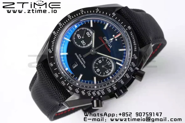 OMEGA Speedmaster “Dark Side of The Moon” Real Ceramic OMF 1:1 Best Edition on Nylon Strap A9300 - Super Clone Watch | 1:1 Best Version