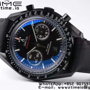 OMEGA Speedmaster “Dark Side of The Moon” Real Ceramic OMF 1:1 Best Edition on Nylon Strap A9300 - Super Clone Watch | 1:1 Best Version