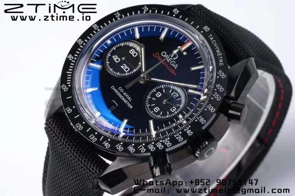 OMEGA Speedmaster “Dark Side of The Moon” Real Ceramic OMF 1:1 Best Edition on Nylon Strap A9300 - Super Clone Watch | 1:1 Best Version