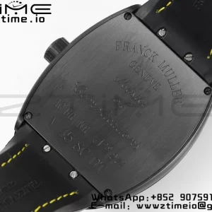 フランク・ミュラー フランク・ミュラー ヴァンガード V45 PVD ABF ベストエディション ブラックダイアル イエローの数字マーカー イエローレザーストラップ A2824 - スーパークローンウォッチ｜1:1 ベストバージョン