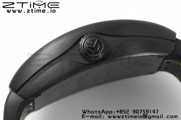 フランク・ミュラー フランク・ミュラー ヴァンガード V45 PVD ABF ベストエディション ブラックダイアル イエローの数字マーカー イエローレザーストラップ A2824 - スーパークローンウォッチ｜1:1 ベストバージョン