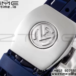 Franck Muller Vanguard V45 SS OXF ABF Best Edition Blue Textured Dial White Markers on Blue Gummy Strap A2824 - Super Clone Watch | 1:1 Best Version