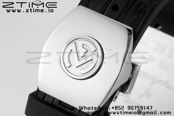 Franck Muller Vanguard V45 SS OXF ABF Best Edition Black Textured Dial White Markers on Black Gummy Strap A2824 - Super Clone Watch | 1:1 Best Version